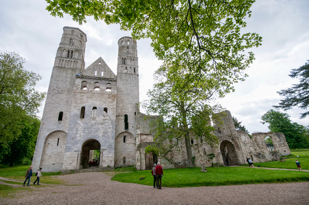 The stunning Jumieges Abbey, in Normandy, France