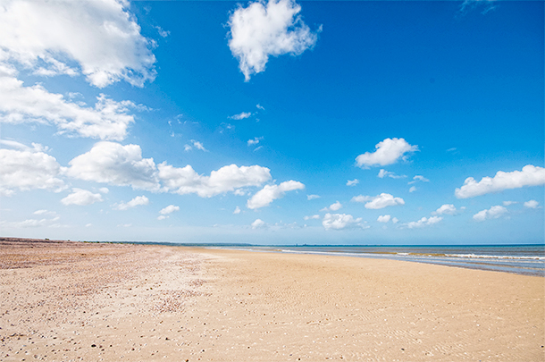 It's hard to believe this pristine beach is in Normandy!