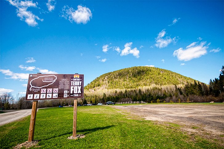 The Terry Fox Memorial Trail loops around Sugarloaf Mountain